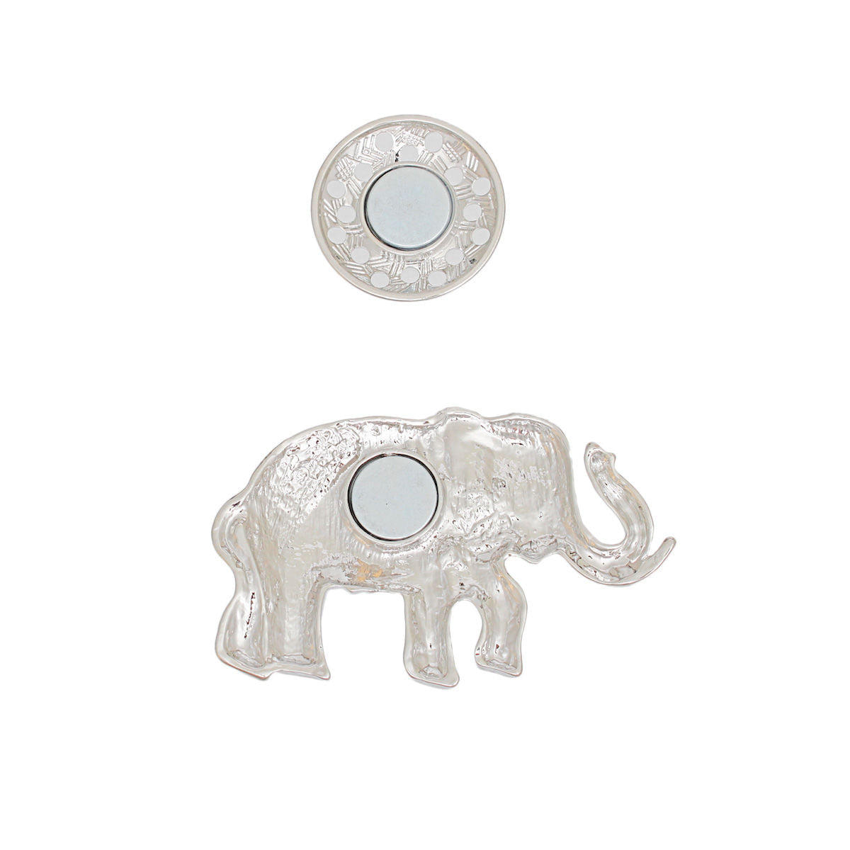 Statement Brooch Multicolor Tribal Elephant Magnetic Pin Stylish Accessory