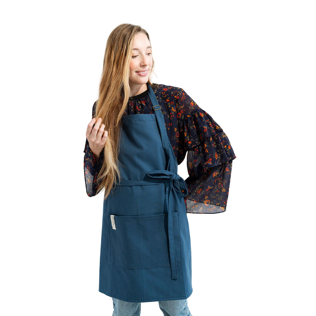 Riveter Made Apron | Royal Blue