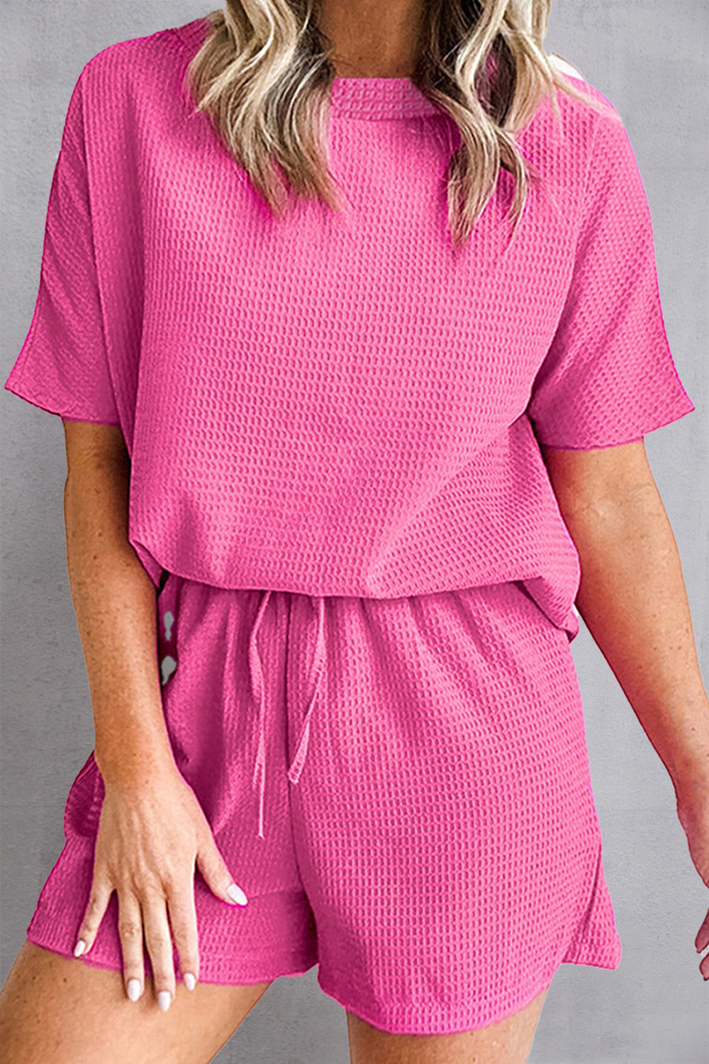 Cozy Waffle Knit Lounge Set