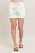 Judy Blue Full Size High Waist Cuff Denim Shorts Plus Size