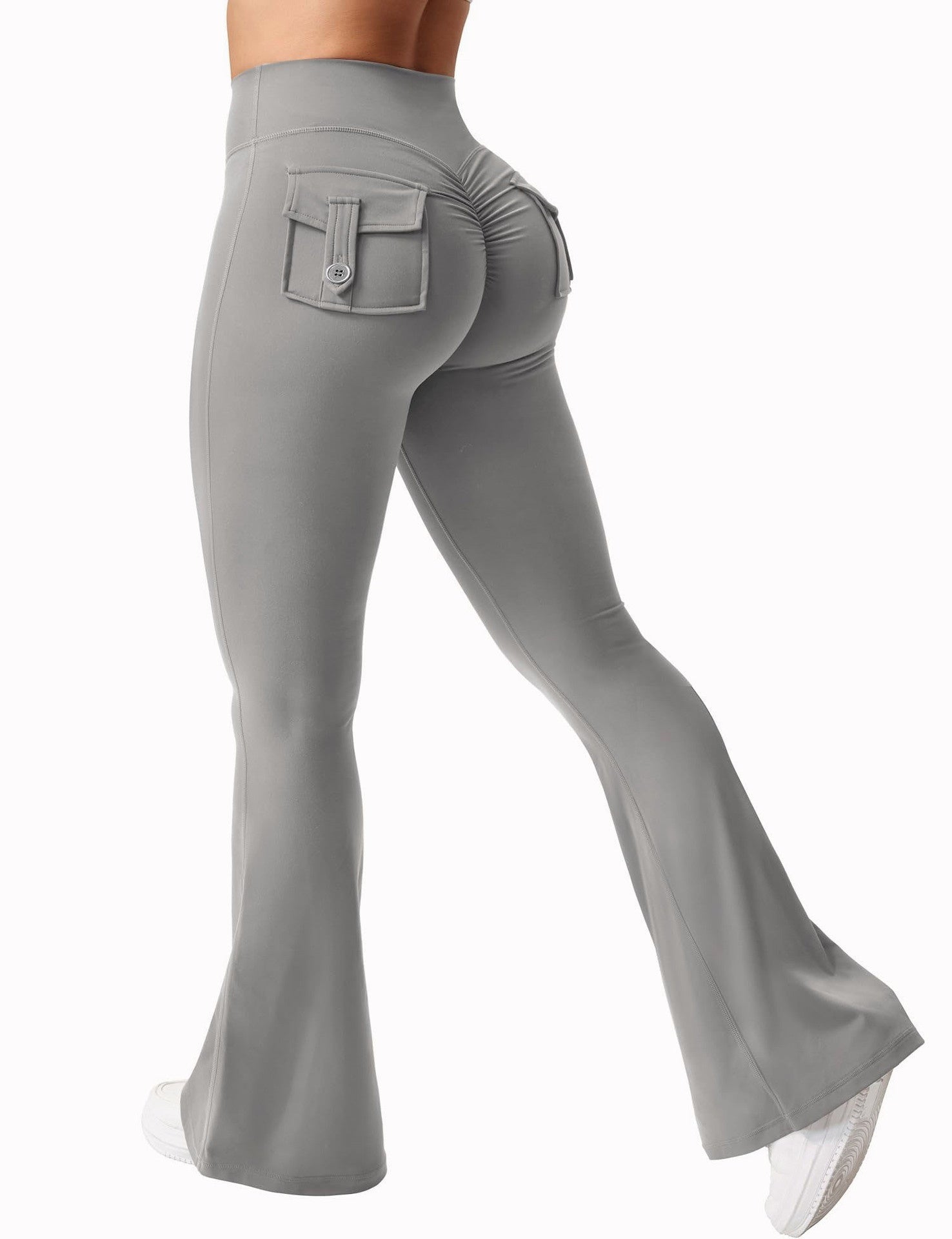 🖤 Women's High-Waisted Cargo Pocket Workout Leggings