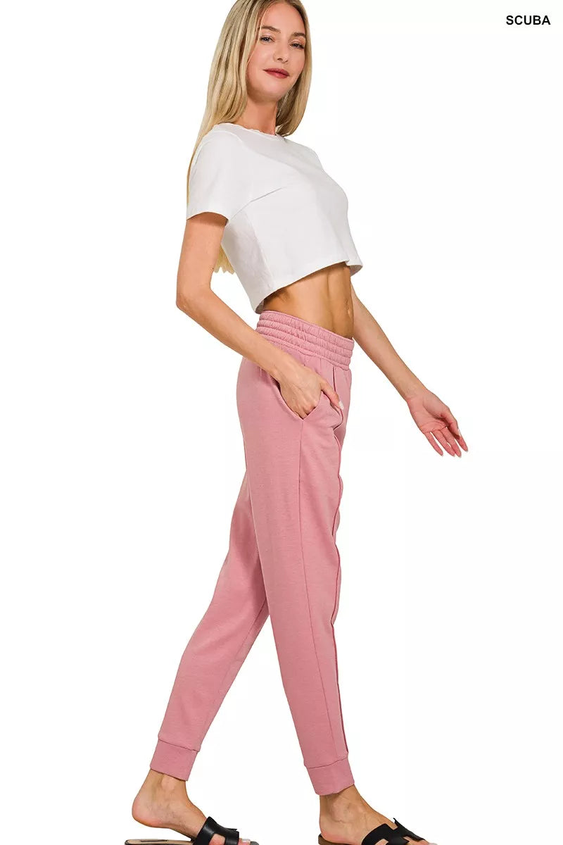 I am a Fashion Junky Scuba Half Zip Pullover and Jogger Set