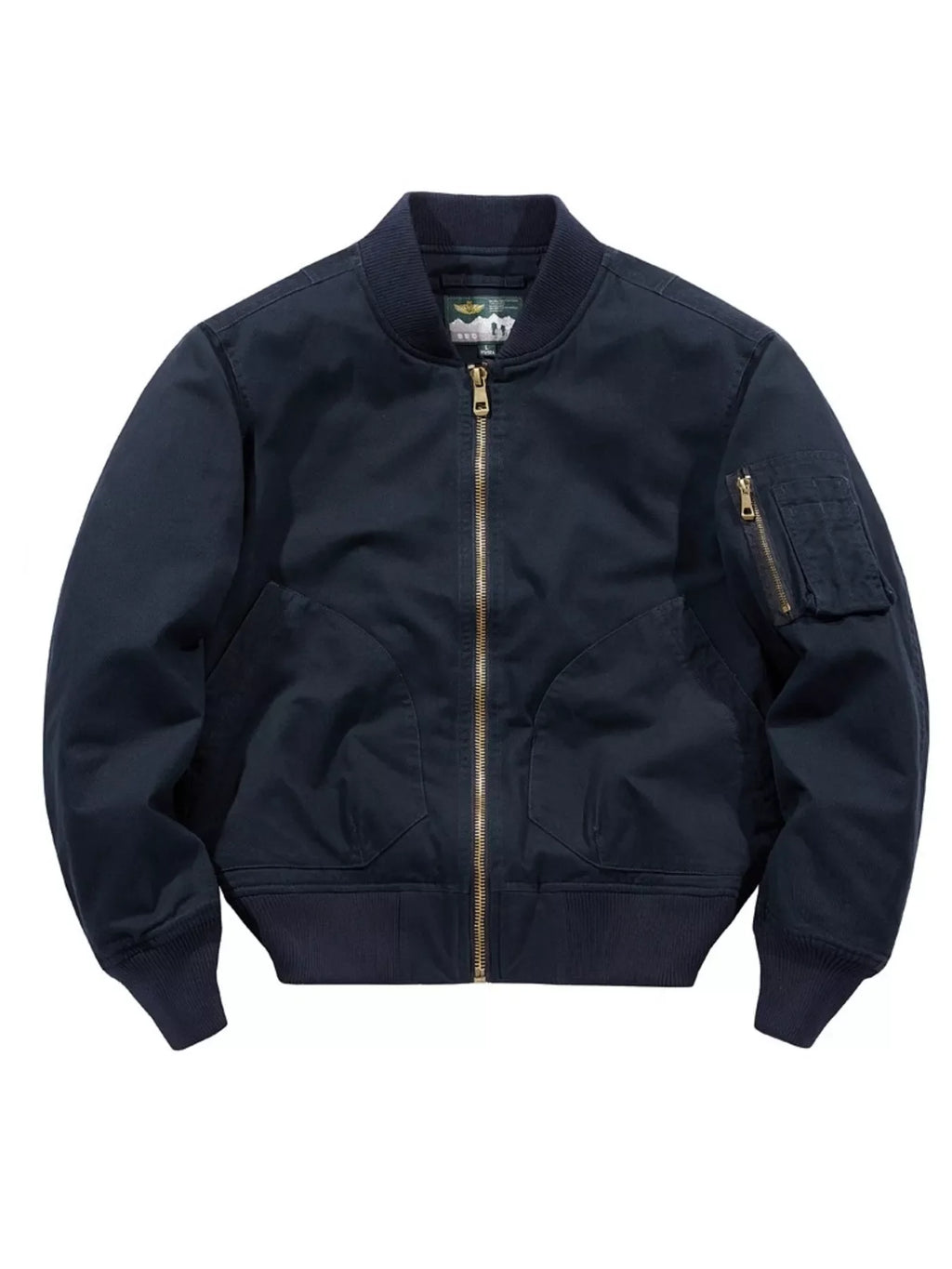 Men's Plus Size Zip Up Classic Bomber Jacket