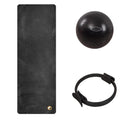 Studio Pilates Accessories Bundle -  PersonalHour Rubber Yoga Mat + Pilates Ring + Pilates Ball - ACB001