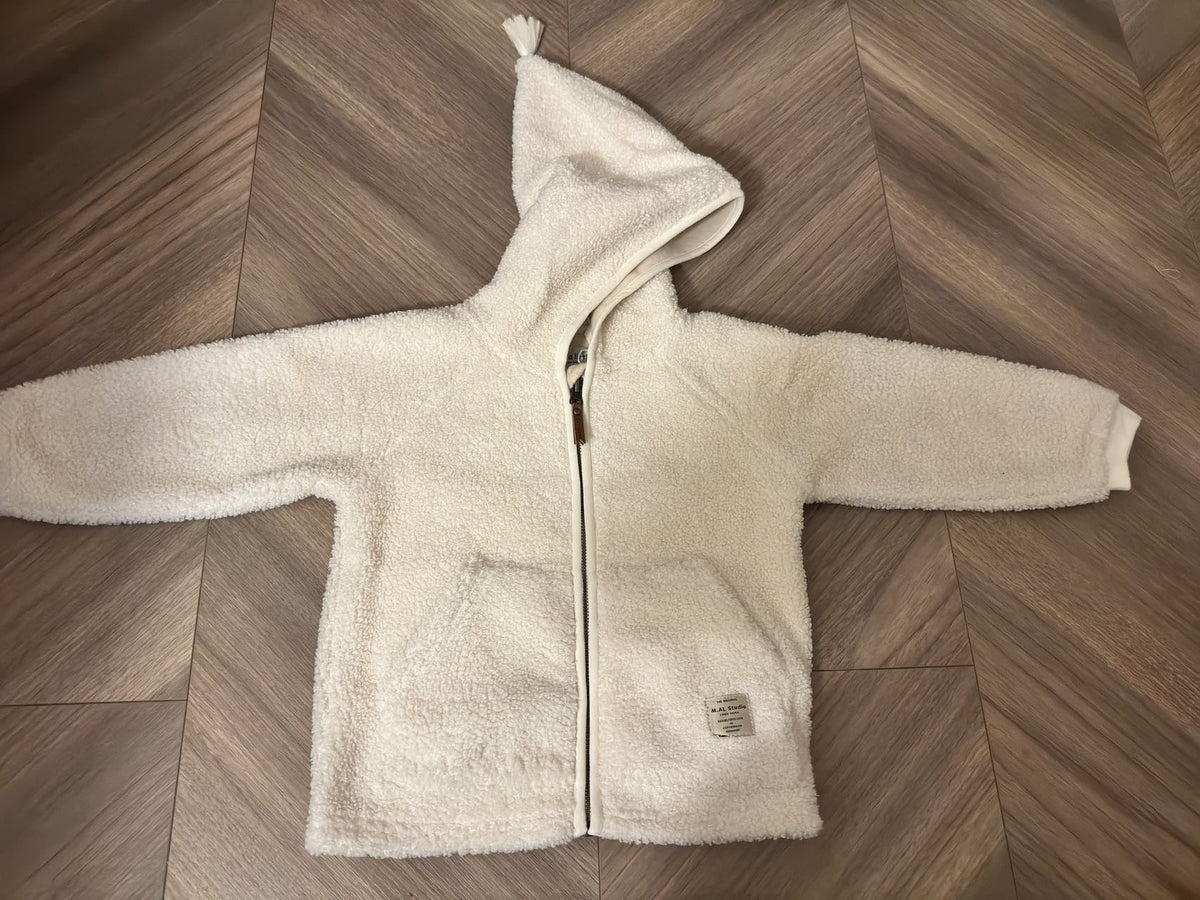 Nordic Style Kids Fleece Jacket - Autumn Winter Warm Zip Up Outerwear for Boys and Girls Soft Polar Fleece Coat