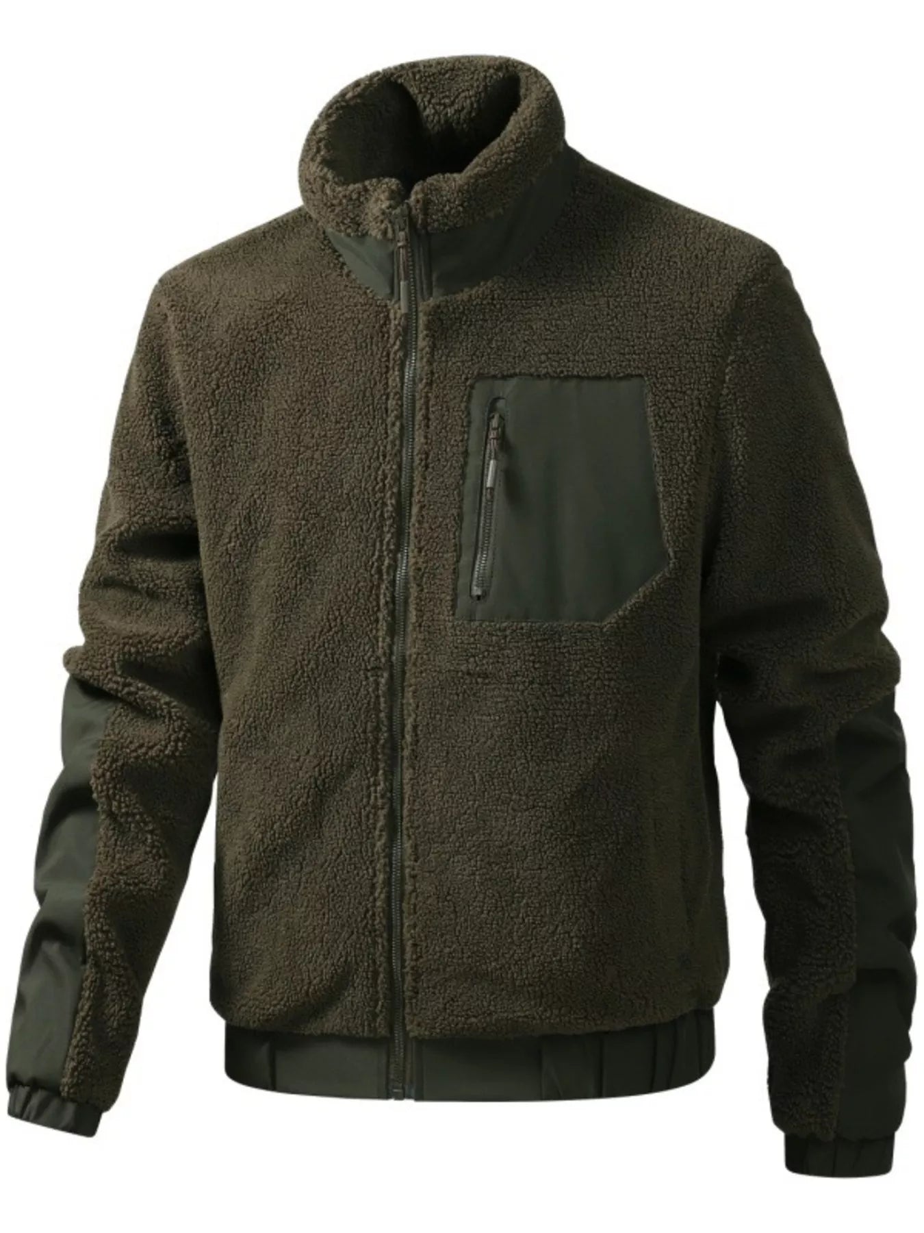 Men's Sherpa Fleece Zip-Up Jacket