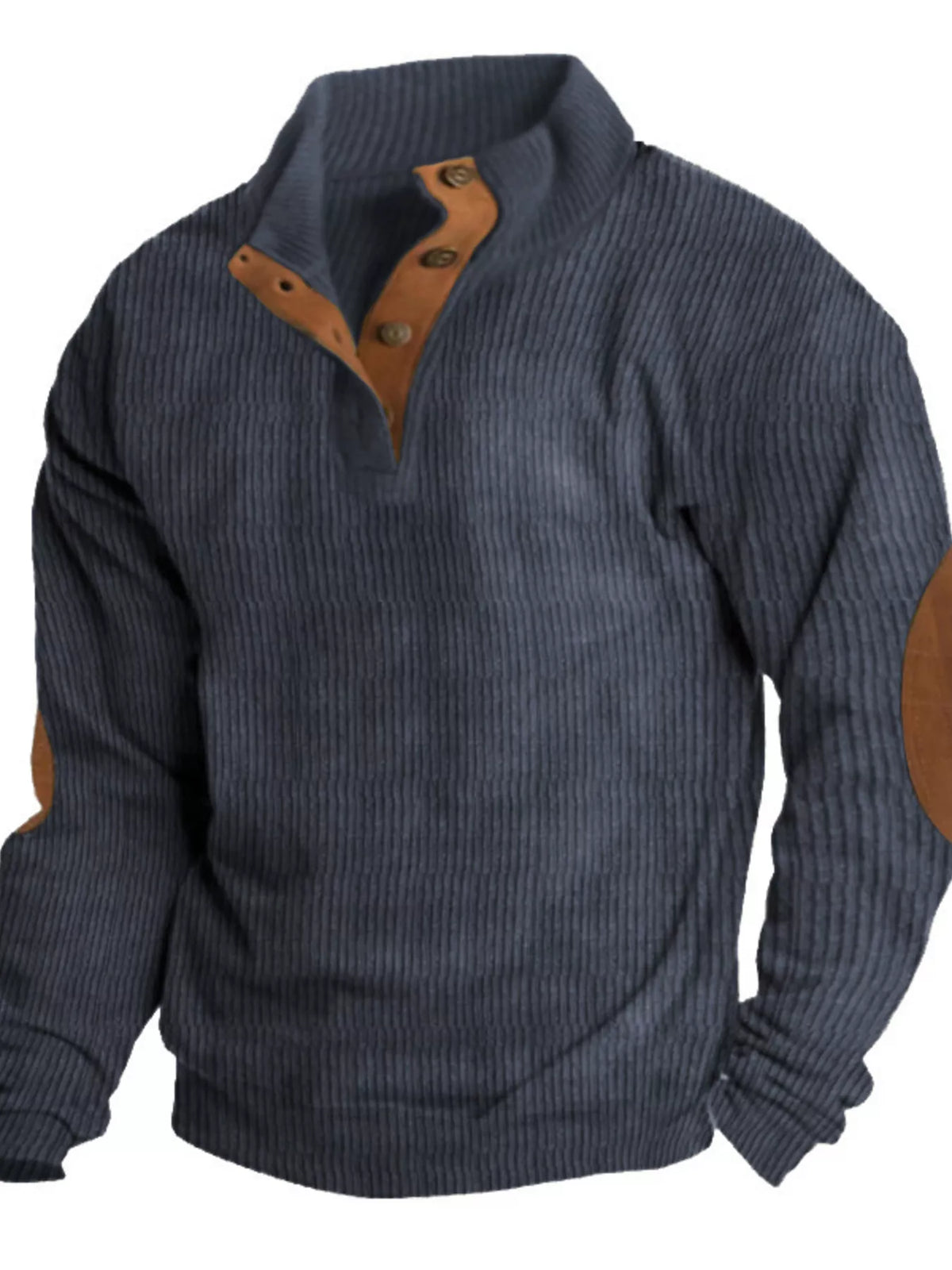 Men's Full Size Vintage Corduroy Long Sleeve Top Plus Size