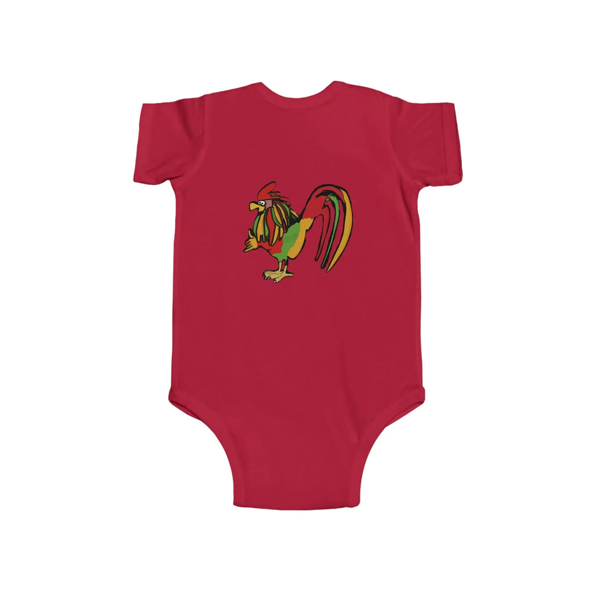 Infant Rasta Rooster Jersey Bodysuit