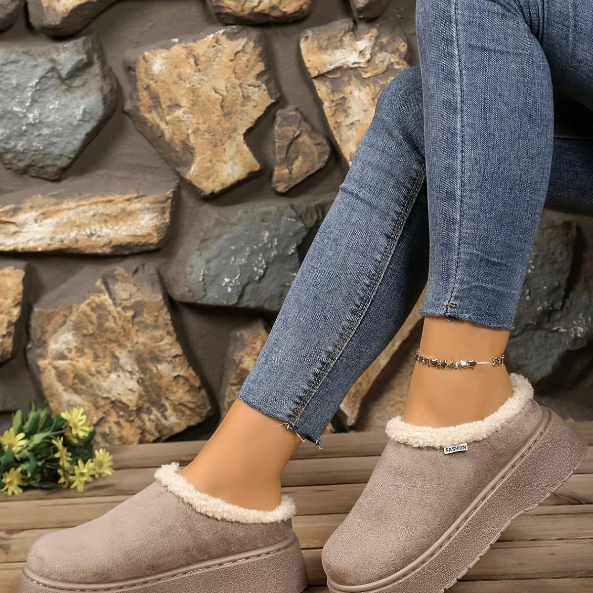 Plush Lined Platform Boots