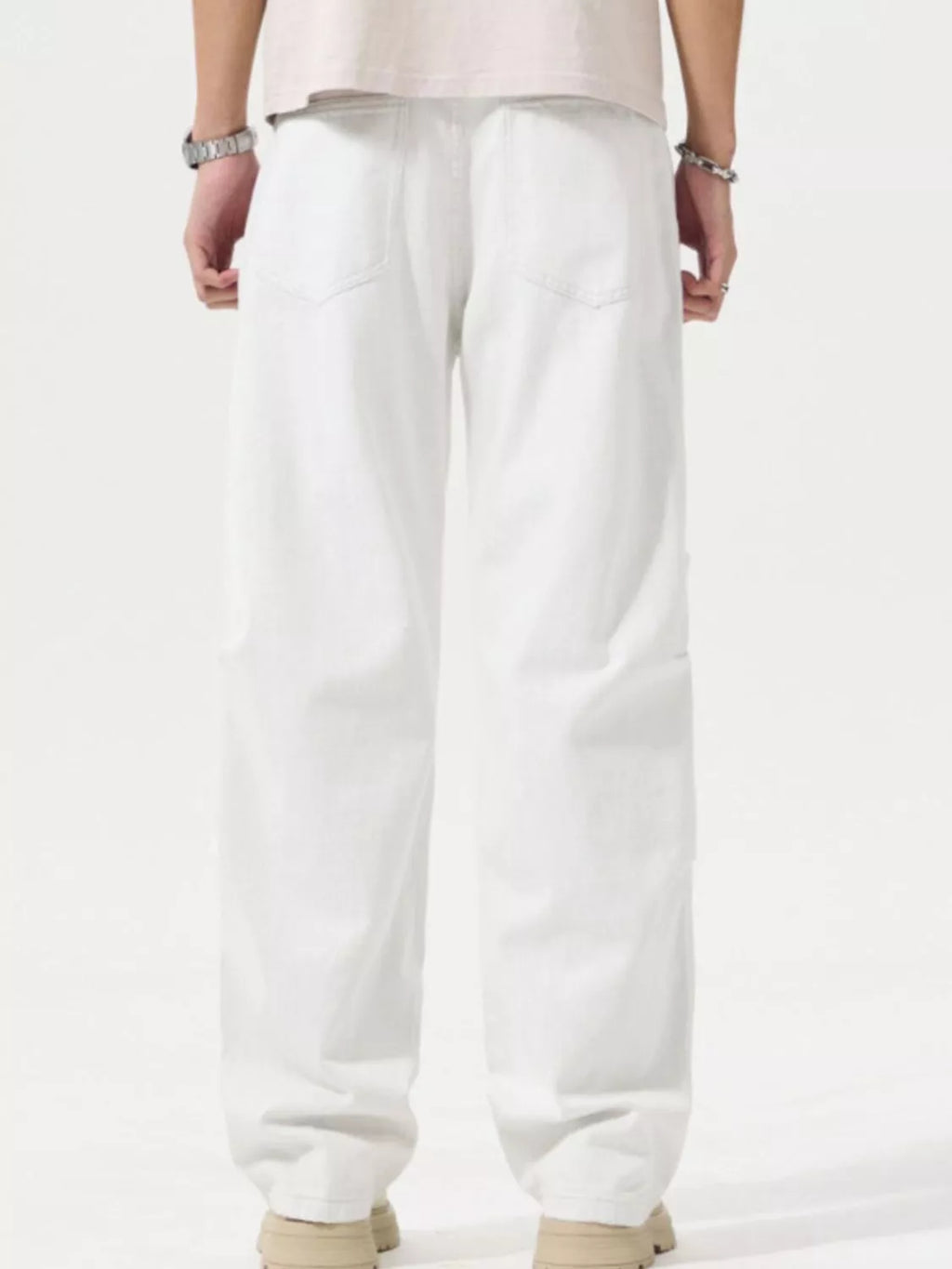 Men's Full Size Wide Leg Casual Jeans Plus Size