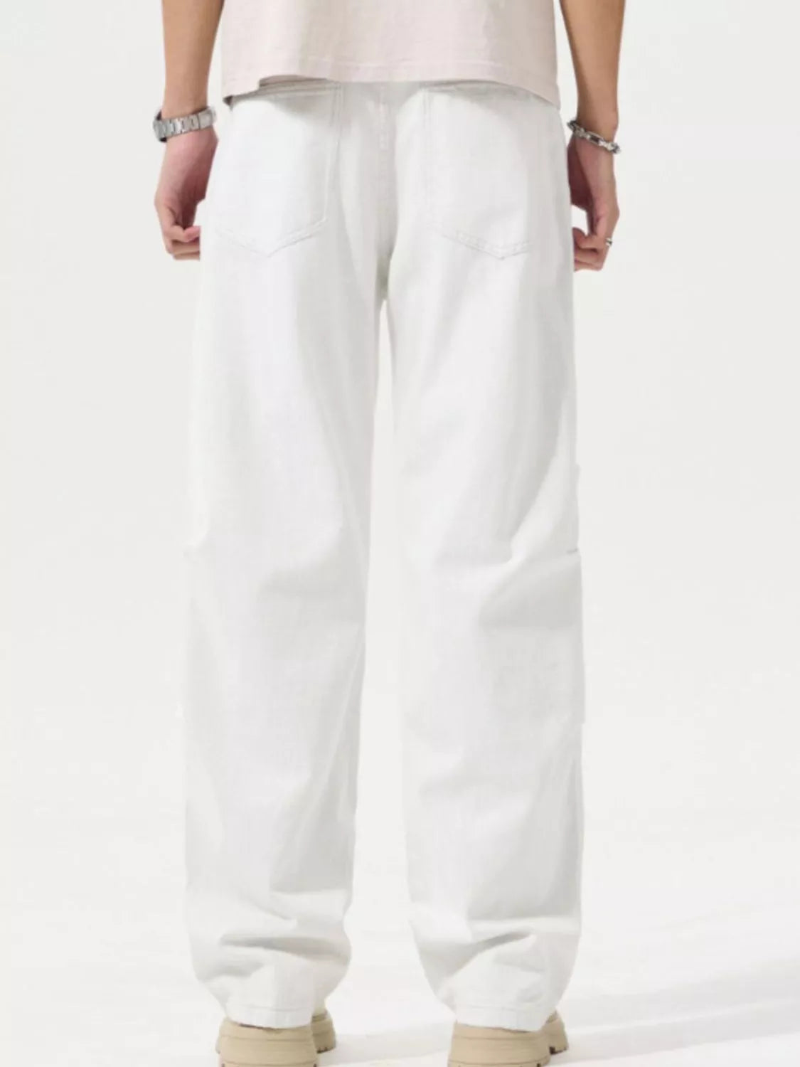 Men's Full Size Wide Leg Casual Jeans Plus Size