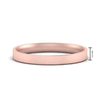 Comfort Fit Flat 4 mm Mens Wedding Band