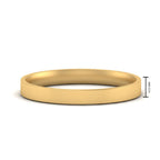 Comfort Fit Flat 4 mm Mens Wedding Band