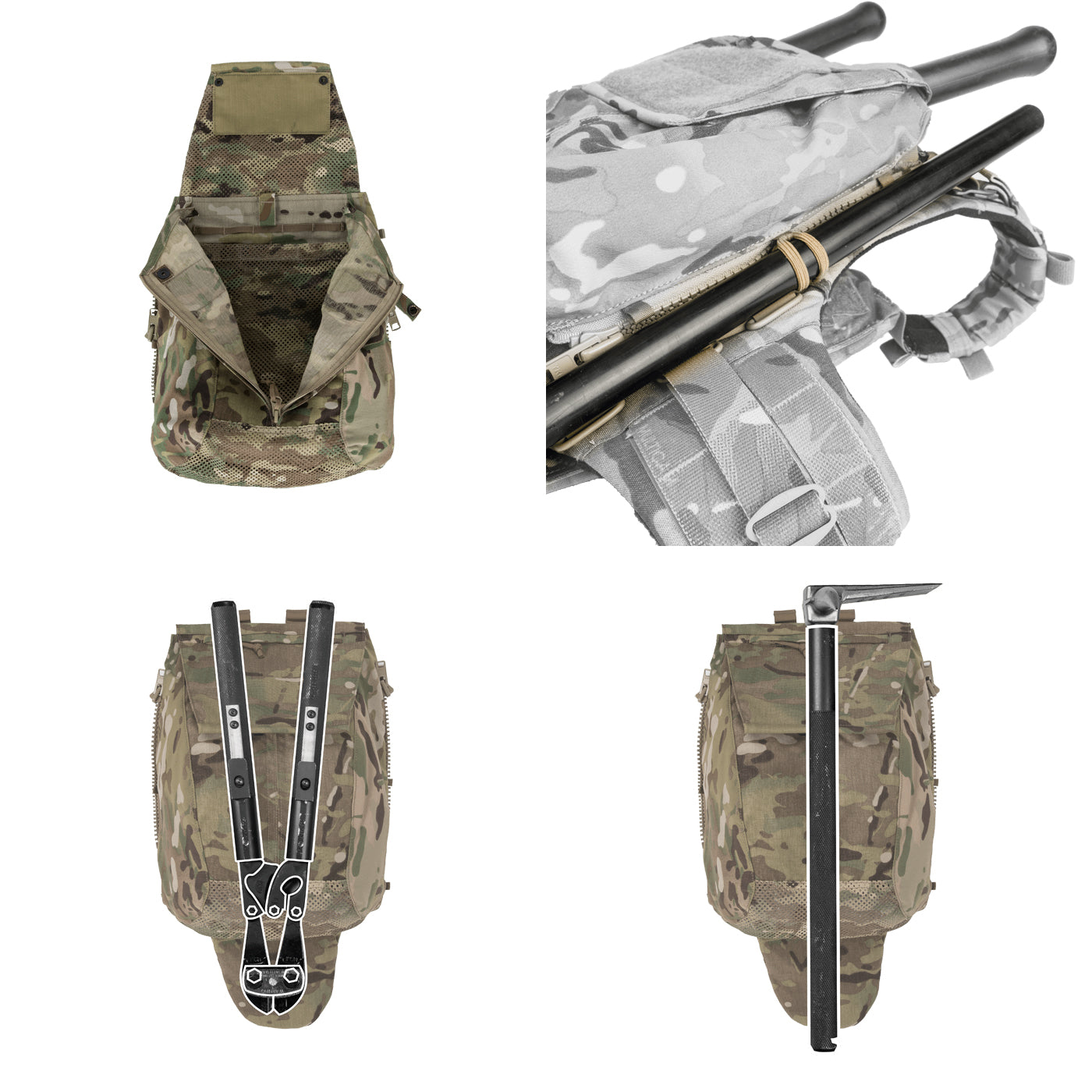 Crye Precision Pack Zip-On Panel Maritime | One Size | Made in USA (Like-New)