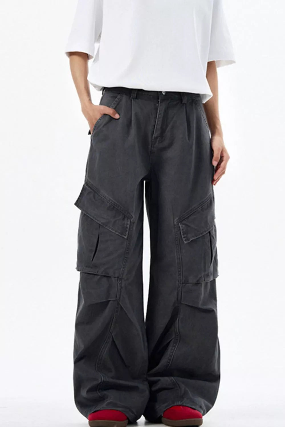 Men's Loose Fit Multi-Pocket Cargo Pants