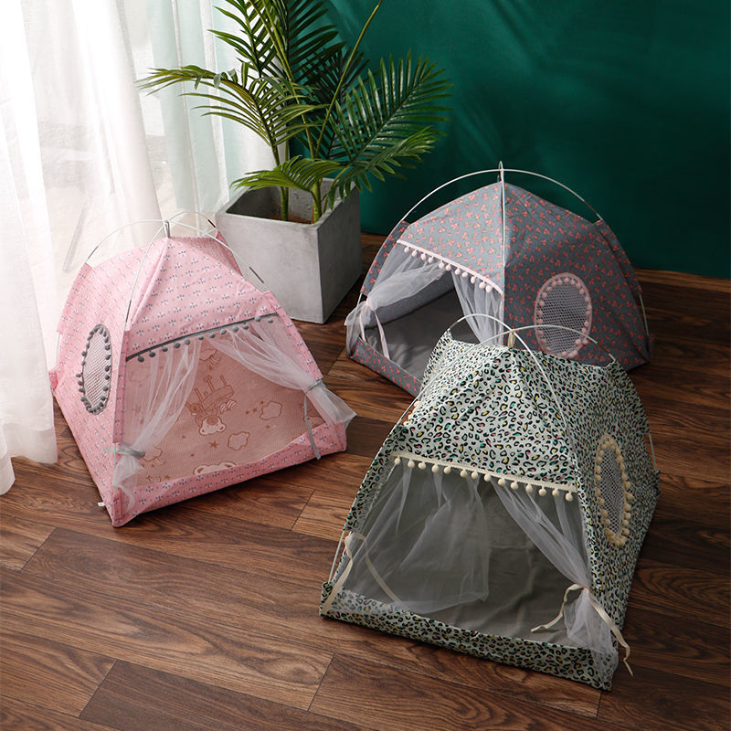 Comfy Calming Pet Tent Bed for Small Dogs and Cats