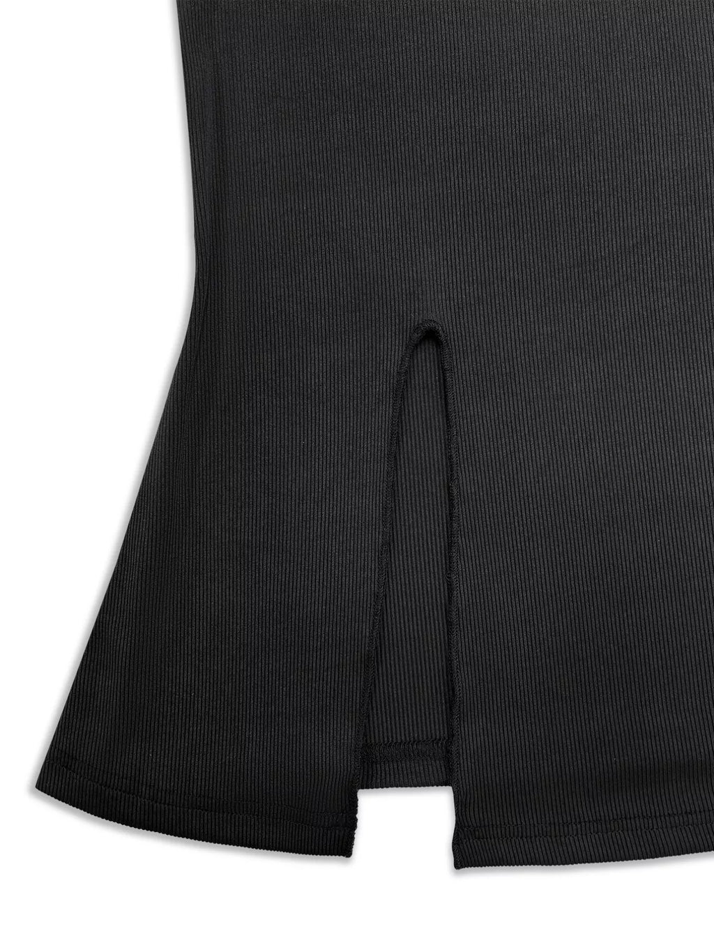 Plus Size Slit Round Neck Cami See size chart under “more details”