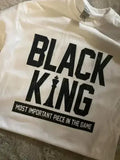 Black King Shirt | Premium Gildan Tee, 100% Cotton