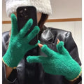Fuzzy Knit Gloves