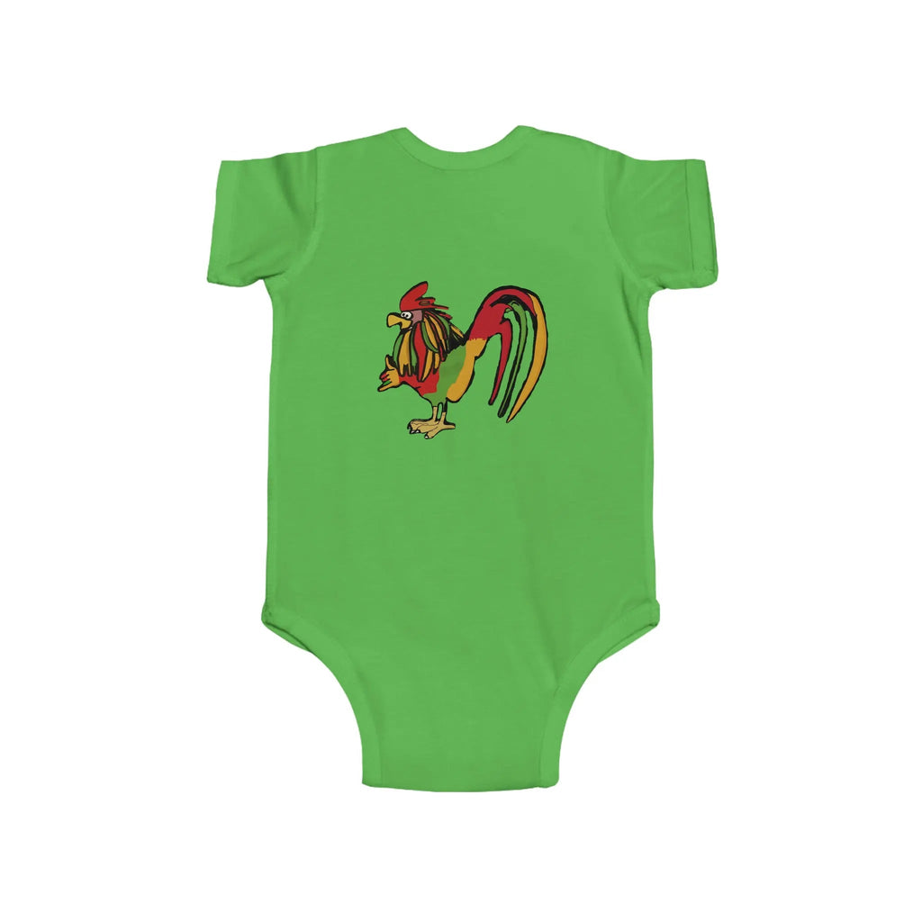 Infant Rasta Rooster Jersey Bodysuit