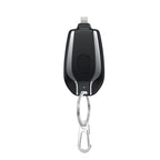 Mini Keychain Power Bank, 1500mAh Emergency Charger