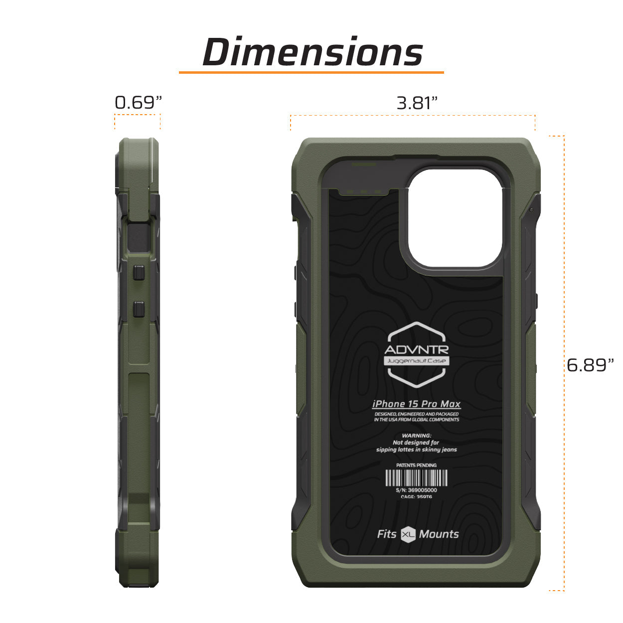 iPhone 15 Pro Max ADVNTR Phone Case | Proudly Made in USA | All Colors Available