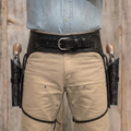 Double Western Holster & Belt 22 Cal - Black