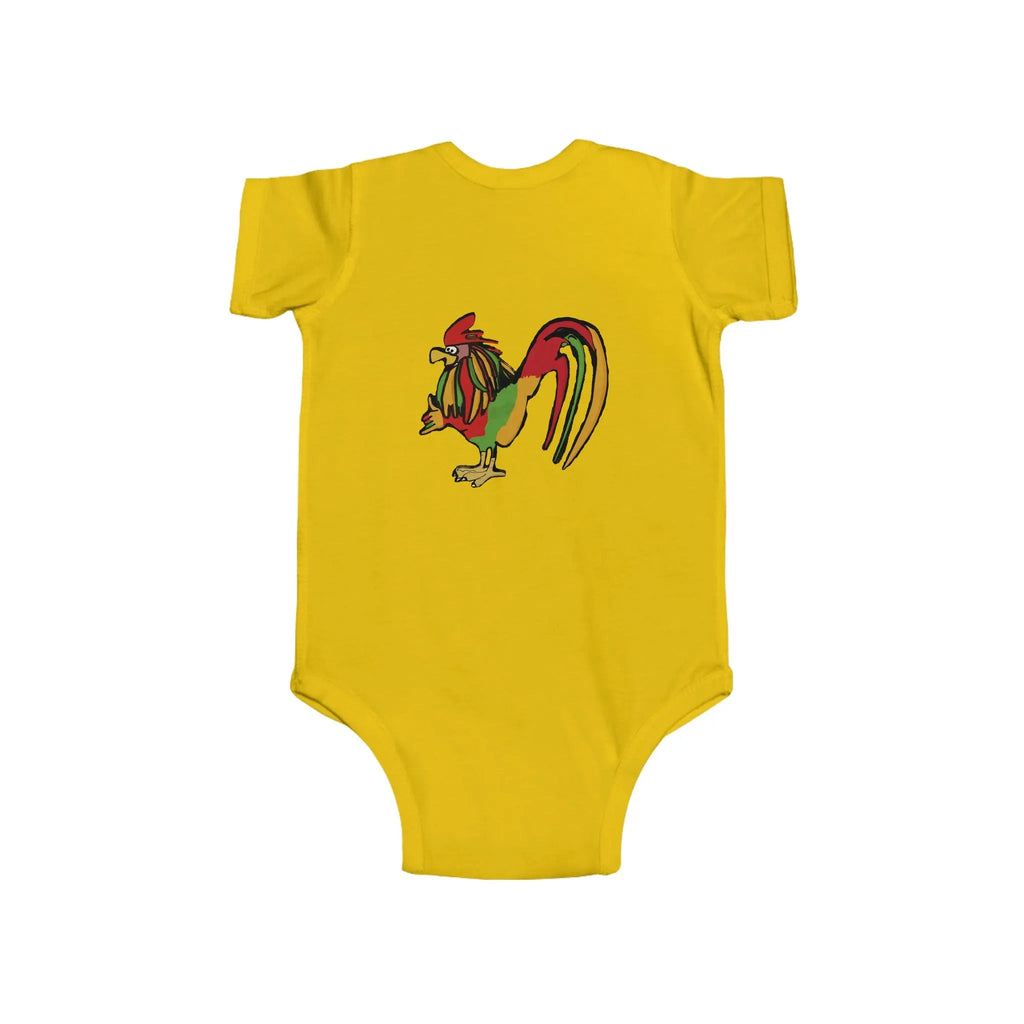 Infant Rasta Rooster Jersey Bodysuit
