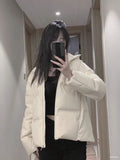 Women's Fashion Short Hooded Cotton-Padded Jacket Coats
