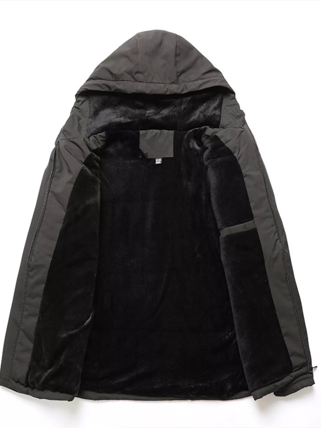 Men's Plus Size Winter Warm Hooded Parka Jacket