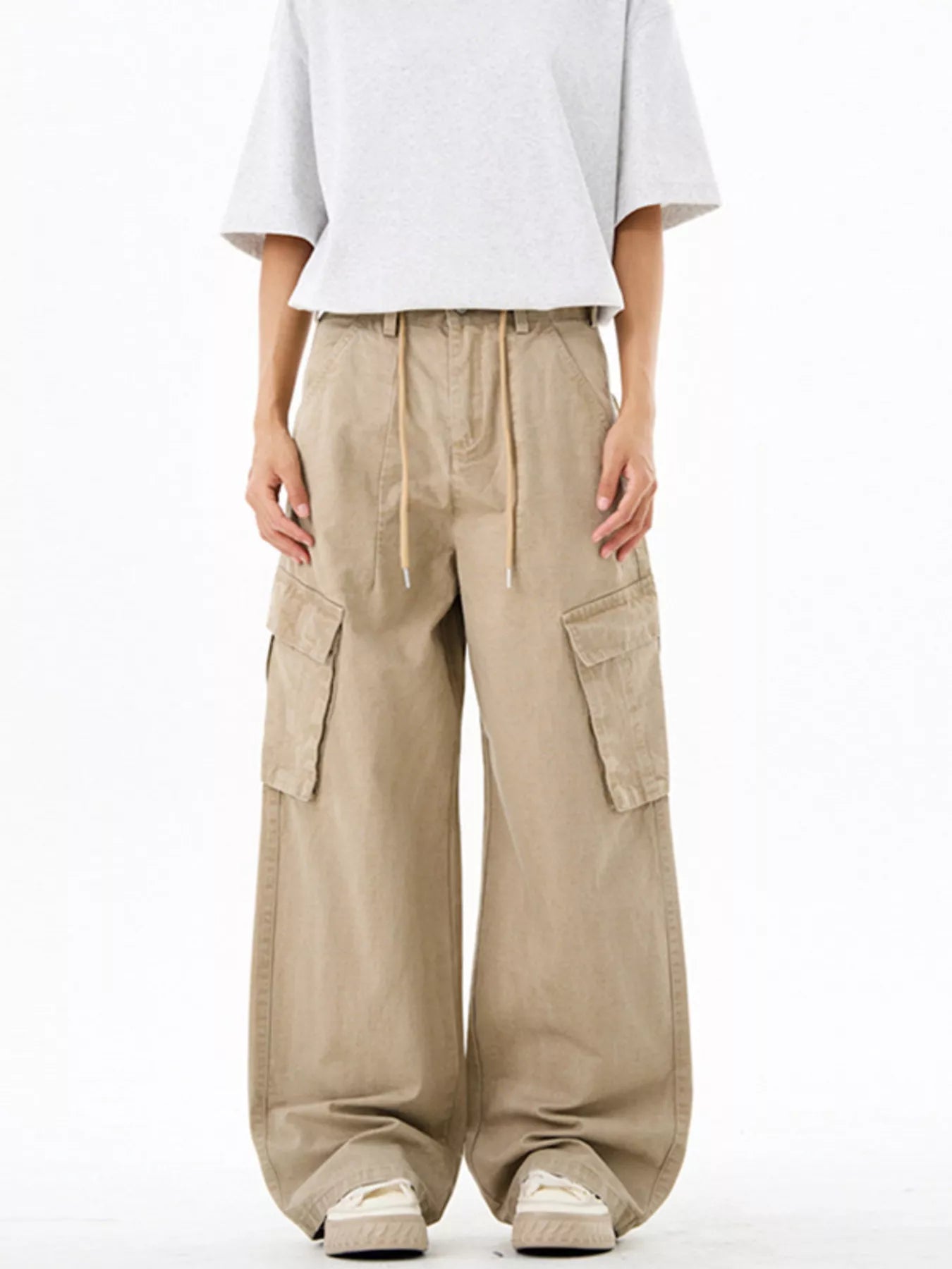 Men's Wide Leg Cargo Pants