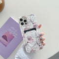 Retro Flower Card Phone Case Frosted Shell