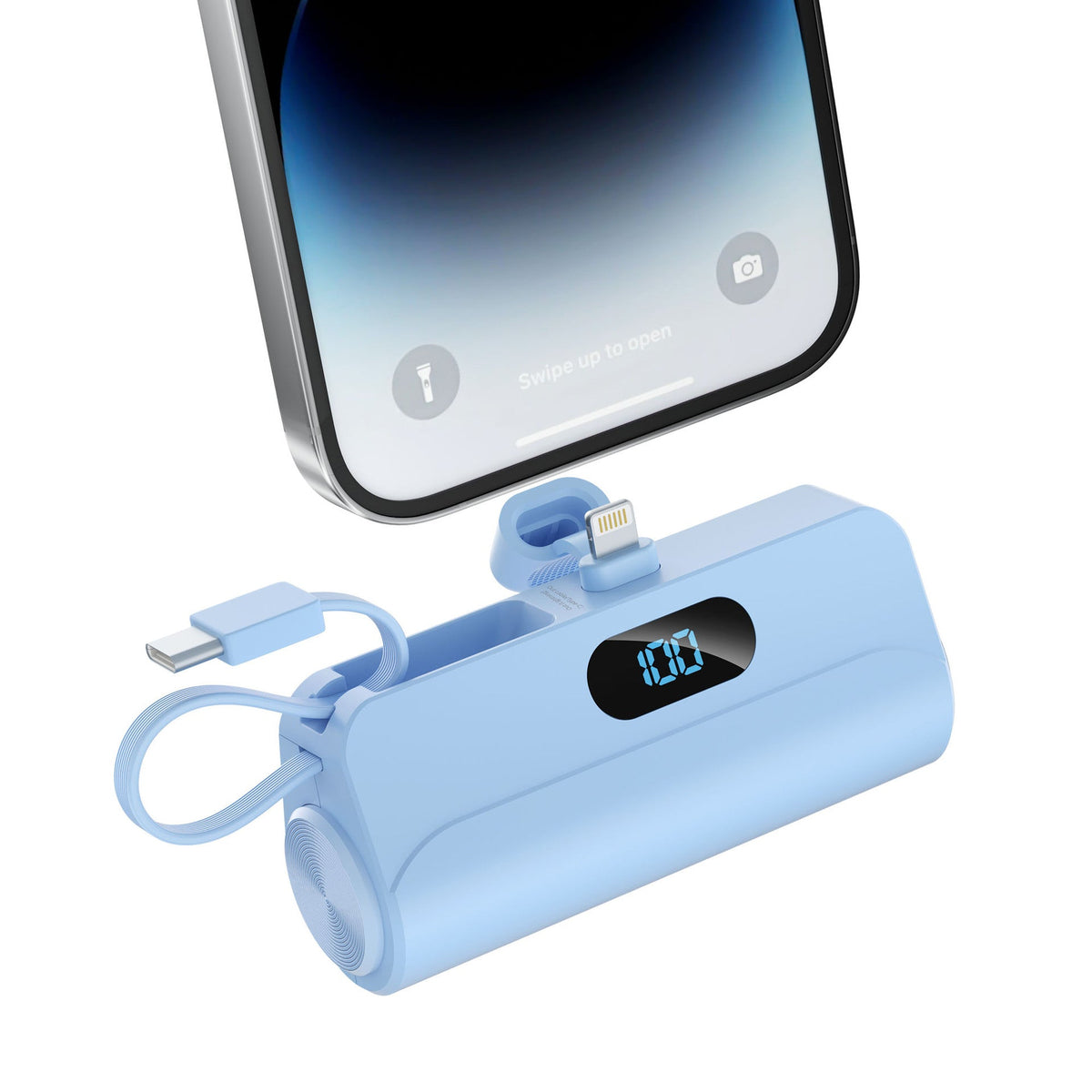 Mini Capsule Power Bank, 5000mAh Portable Charger