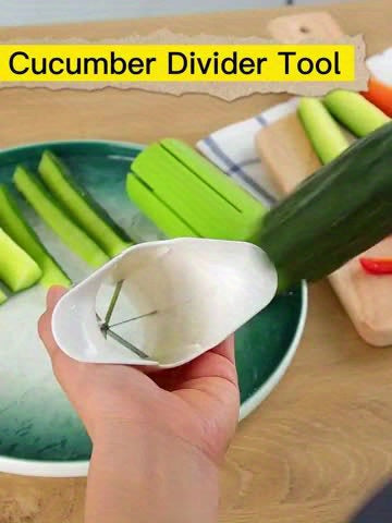 Versatile Manual Vegetable Chopper - Perfect for Cucumbers, Carrots & More - Durable ABS Kitchen Gadget