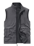 Men's Plus Size Zip Up Fleece Lined Vest