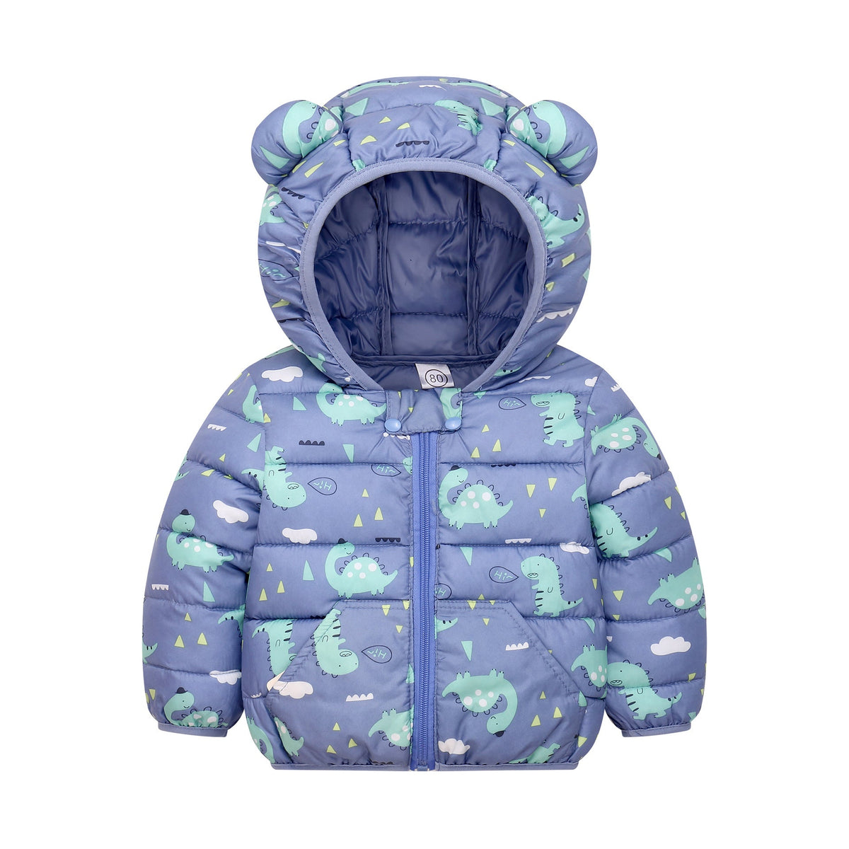 Small And Medium-sized Children's Down Padded Winter Boys And Girls Printed Cotton Coat