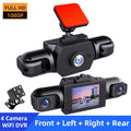 1080P High-definition Driving Recorder With Four Lenses, High-definition Night Vision, Front, Back, Left, Right Recording