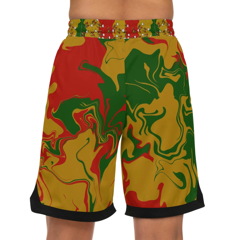 Rasta Rooster Camouflage Shorts