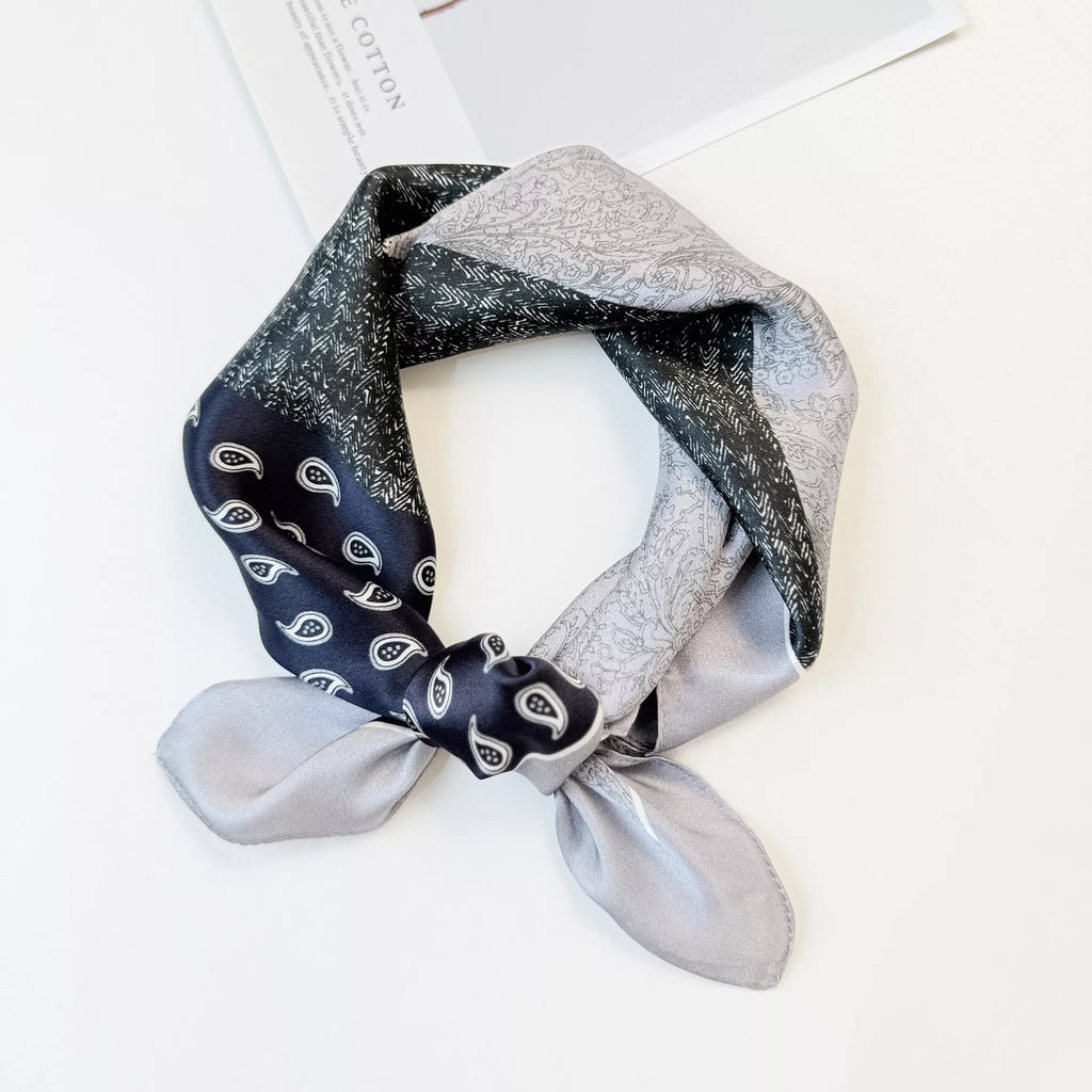 Printed Silk Square Scarf
