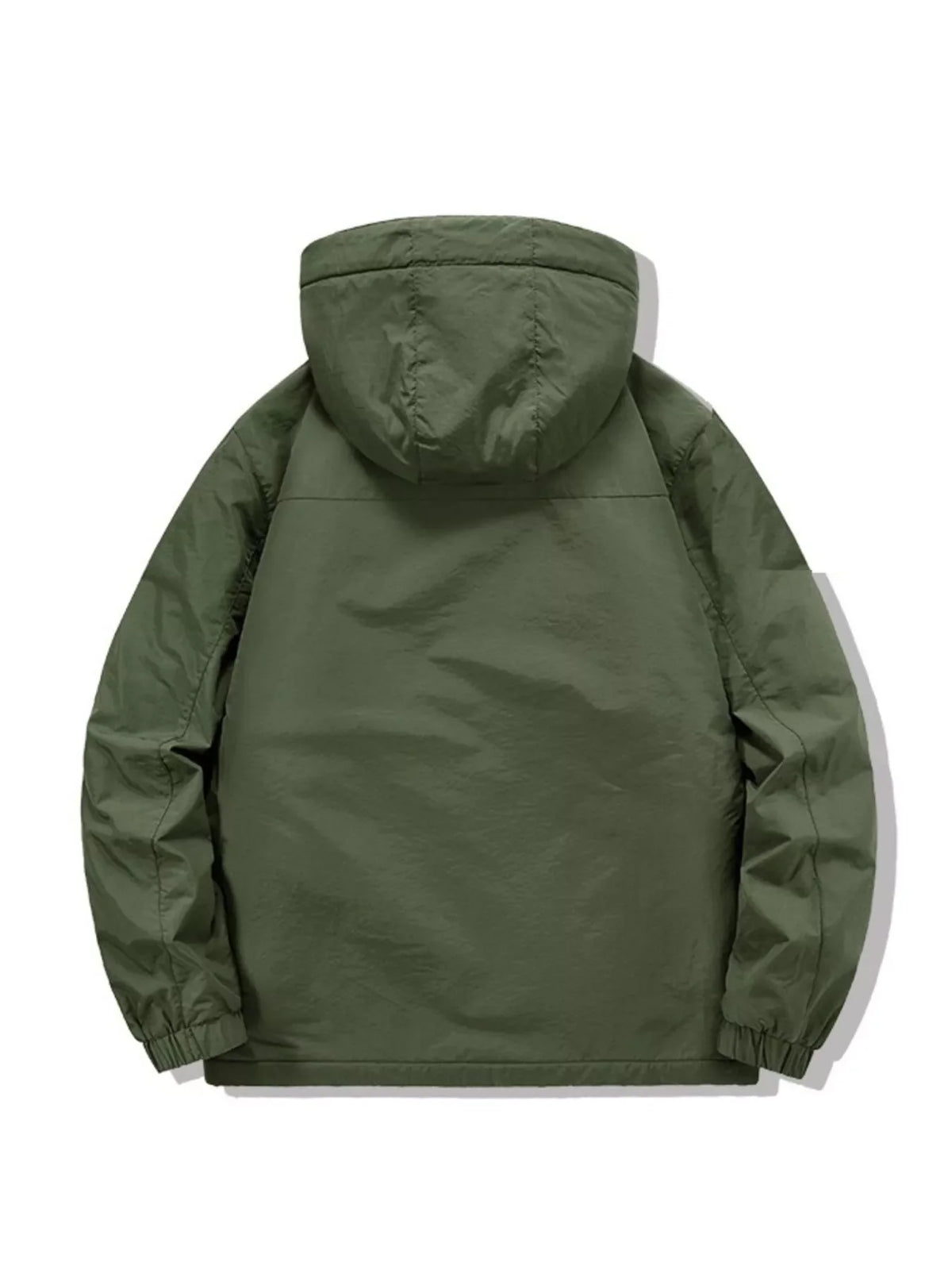 Men's Plus Size Lightweight Zip Up Hooded Jacket