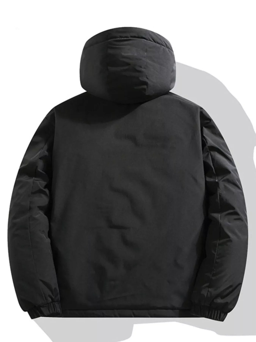 Men's Full Size Hooded Padded Winter Coat Plus Size