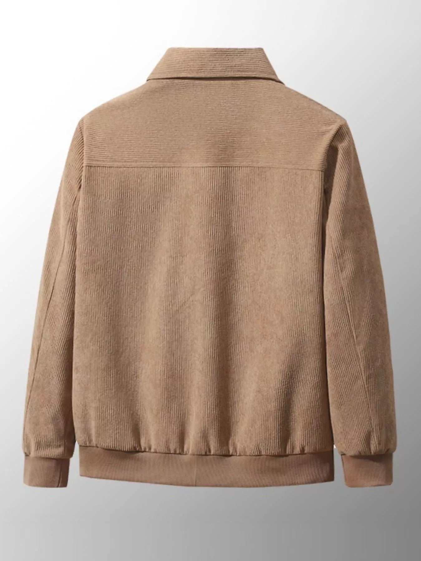 Men's Plus Size Corduroy Sherpa Lined Winter Jacket