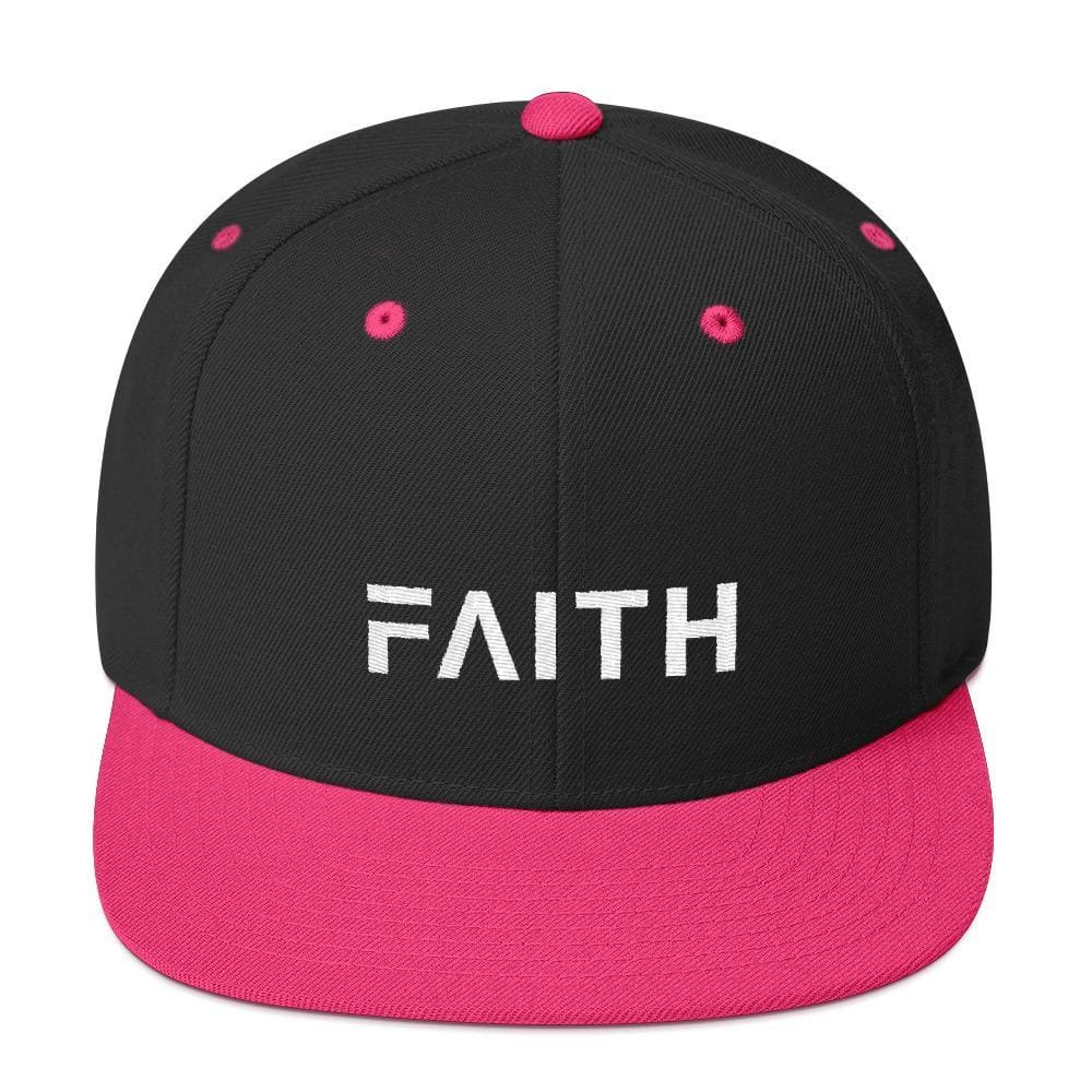 Faith Snapback Hat with Flat Brim