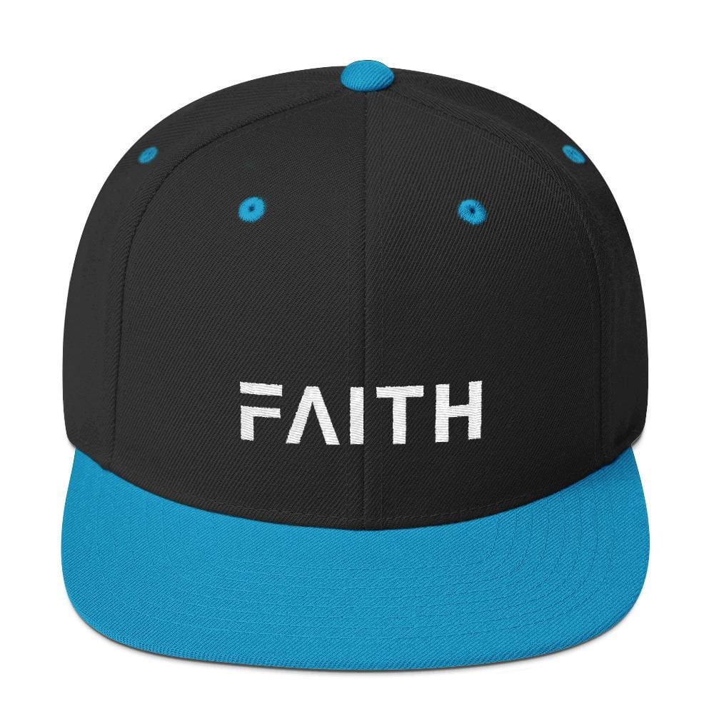 Faith Snapback Hat with Flat Brim