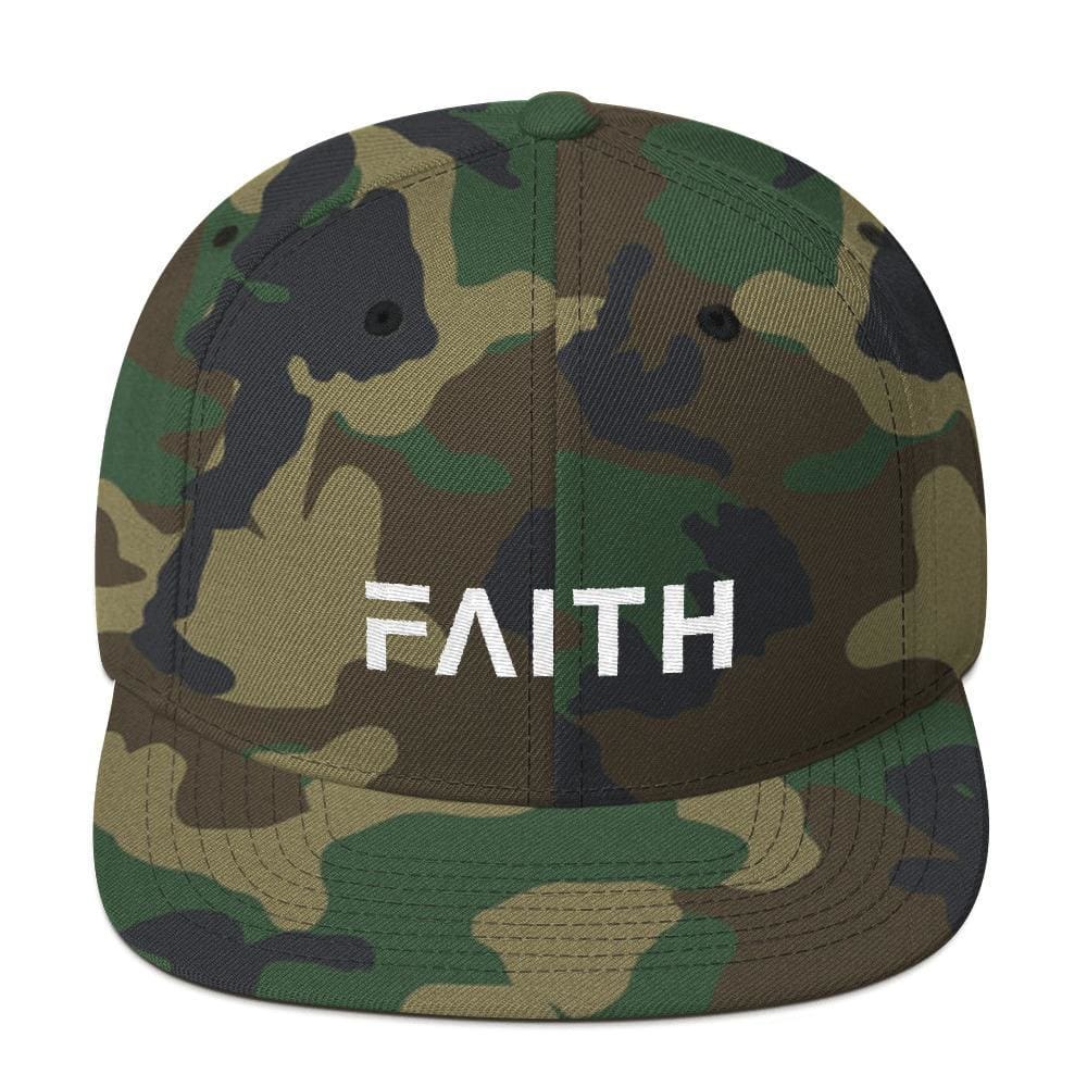 Faith Snapback Hat with Flat Brim