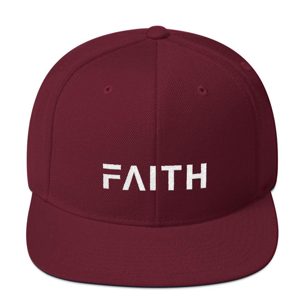 Faith Snapback Hat with Flat Brim