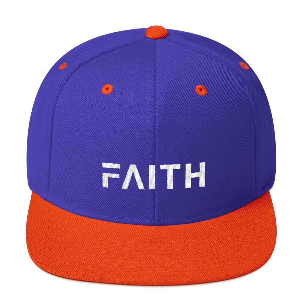 Faith Snapback Hat with Flat Brim