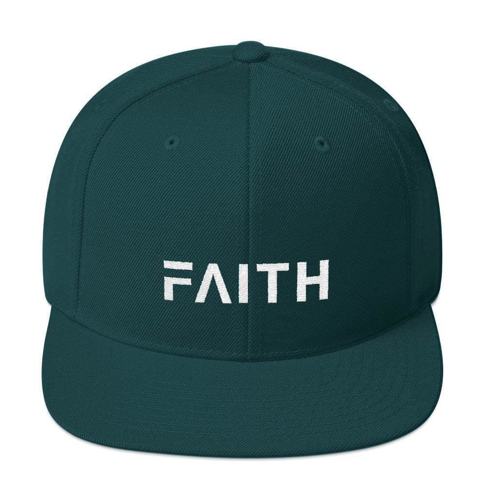 Faith Snapback Hat with Flat Brim