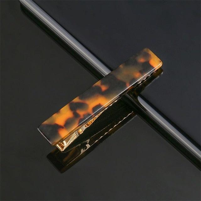 Metal Acetate Hair Clip | Leopard & Geometric Barrette | Big YAAD®Bagged