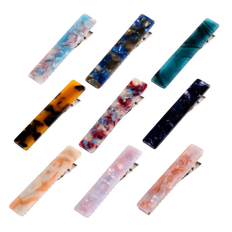 Metal Acetate Hair Clip | Leopard & Geometric Barrette | Big YAAD®Bagged